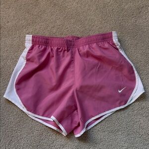 Nike Girls Athletic Shorts in Pink and White
